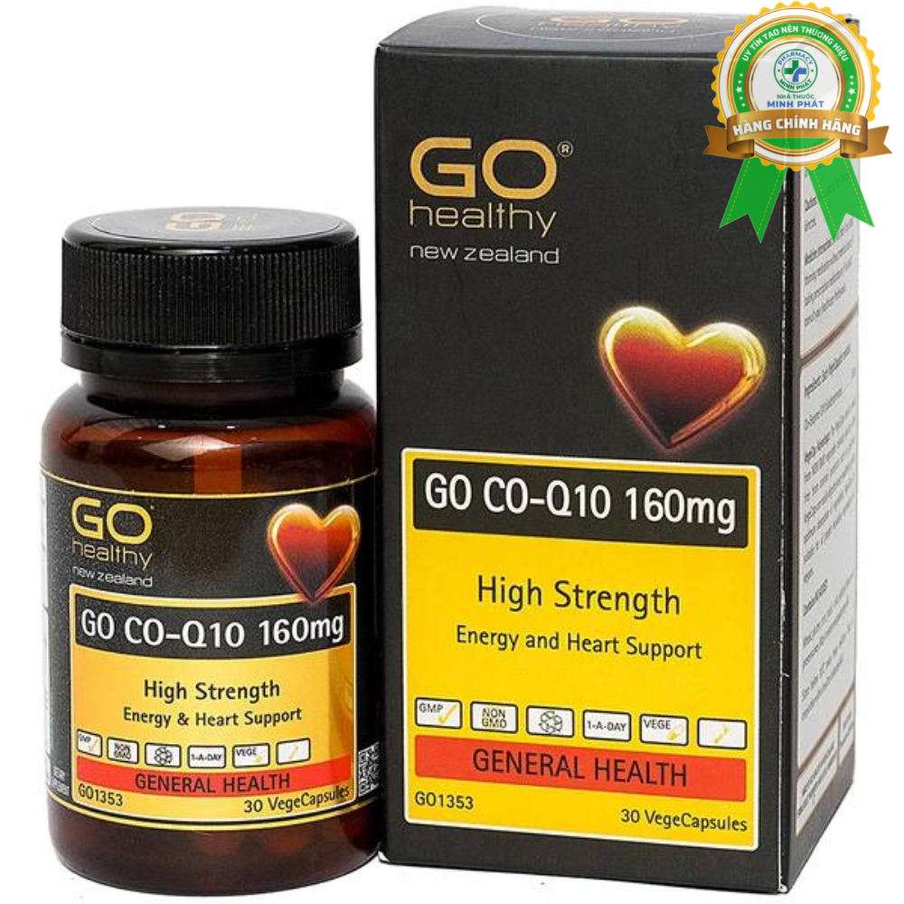 Viên uống Go Co-Q10 160mg Go Healthy bổ tim mạch (30 viên)